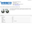 Wesco 934250047 Casters Specsheet