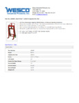 Wesco 934260087 Machine Mover Specsheet