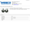 Wesco 934272192 Casters Specsheet