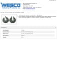 Wesco 934272195 Casters Specsheet Wesco 934272195 Casters Specsheet