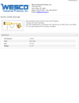 Wesco 934272240 Dock Light Specsheet