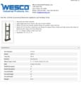 Wesco 934272410 Hand Truck Specsheet Wesco 934272410 Hand Truck Specsheet