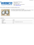 Wesco 934273613 Casters Specsheet Wesco 934273613 Casters Specsheet