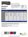 Grosfillex Westport Bench Specs