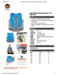 WET EVAPORATIVE COOLING VEST - PVA - SPEC SHEET WET EVAPORATIVE COOLING VEST - PVA - SPEC SHEET