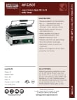 929WFG250T Spec Sheet 929WFG250T Spec Sheet