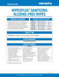 WipesPlus Sanitizing Wipes Specsheet