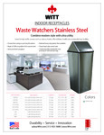 Witt Industries Waste Watchers Stainless Steel Spec Sheet