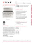Wolf WX60-10B Spec Sheet Wolf WX60-10B Spec Sheet