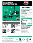 Makita XCV13 Spec Sheet Makita XCV13 Spec Sheet