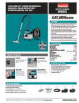 Makita XCV23 Specsheet Makita XCV23 Specsheet