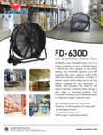 XPOWER FD-630D Brushless DC Motor Drum Fan PDS