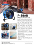 XPOWER P-39AR Professional Axial Air Mover PDS XPOWER P-39AR Professional Axial Air Mover PDS
