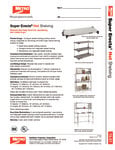 Metro Super Erecta Heated Shelves Spec Sheet Metro Super Erecta Heated Shelves Spec Sheet