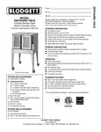 Blodgett ZEPH-100-E Specsheet