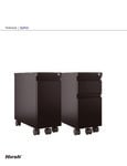 ZipPed Pedestal File Cabinet Spec Sheet