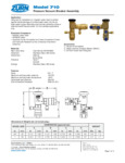 Zurn Model 710 Specsheet