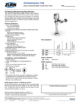 Zurn SS-ZER6000AV-TM Specsheet