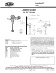 Zurn Z6003 Series Specsheet