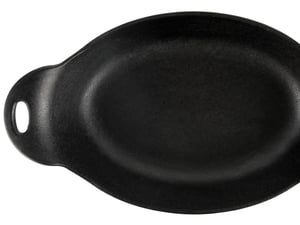 HAWOK Cast Iron Mini Oval Serving Dish 61 inchx 385 inch 8ozaa