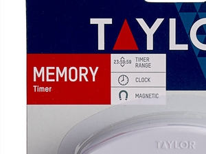 Taylor 5847-21 Digital Timer LCD Readout - Up to 24 Hrs, Clock Feature