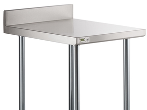 thumbnail image 2 of HARDURA Stainless Steel Table 24X12 Inches With Undershelf And Galvanized Legs NSF Heavy Duty Commercial Prep Work Table For Restaurant Kitchen Home 2 of 10