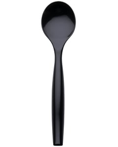 Black Disposable Serving Spoon - WebstaurantStore