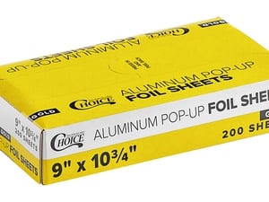 Choice 12 x 10 3/4 Food Service Interfolded Pop-Up Foil Sheets