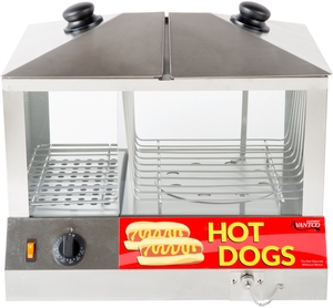 Avantco 100 Hot Dog 48 Bun Hot Dog Steamer Stand Warmer Commercial Concession 