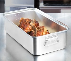 Vollrath 68369 Wear-Ever 8.125 Qt. Aluminum Baking and Roasting Pan with  Handles - 18 9/16 x 12 9/16 x 2 1/8