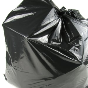 Global Industrial RM33391 Heavy Duty Black Trash Bags - 33 Gal 1.0 Mil - 100 per Case
