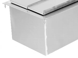 Regency 18 x 12 Stainless Steel Drop-In Ice Bin