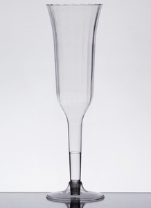 5 oz 2 Piece Clear Plastic Champagne Flute lot of 120