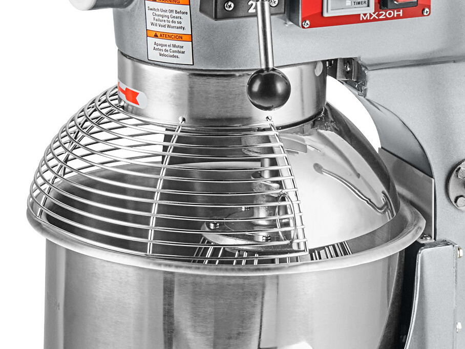 Avantco 20 Qt Planetary Stand Mixer - 1.5 HP Commercial Mixer For Bakeries & Restaurants