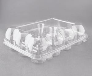 12 Compartment Cupcake/Muffin Container, 100/Case - mastersupplyonline
