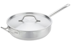 Vigor SS1 Series 3 Qt. Stainless Steel Sauce Pan with Aluminum