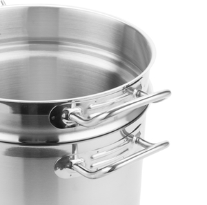  12 Qt Stainless Steel Clad Double Boiler: Large Double Boiler:  Home & Kitchen