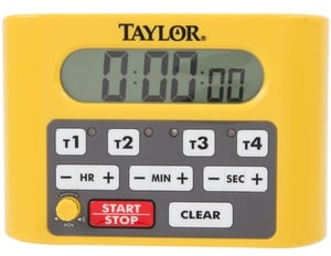 Taylor 5839N Digital 4 Channel 10 Hour Commercial Kitchen Timer
