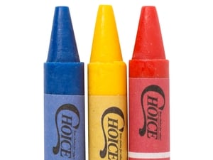 Choice 3 Pack Kids' Restaurant Crayons in Cello Wrap - 1000/Case