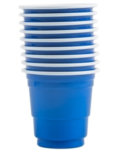 Choice 2 oz. Blue Plastic Shot Cup - 1000/Case