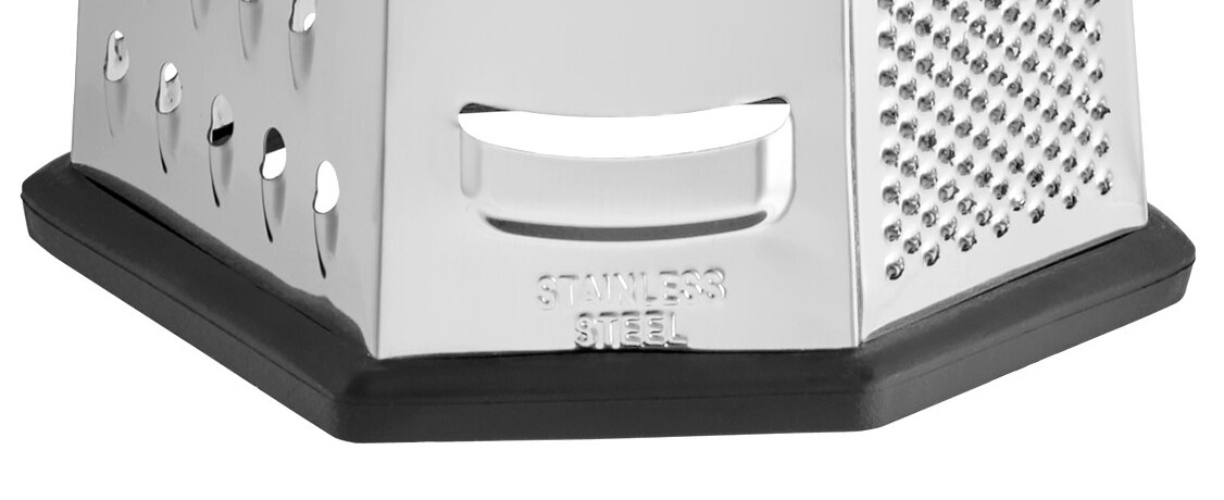 thumbnail image 2 of IKEA STRÅLANDE Stainless Steel Grater With Handle – Dark Gray, Space Saver Design (New) 2 of 6