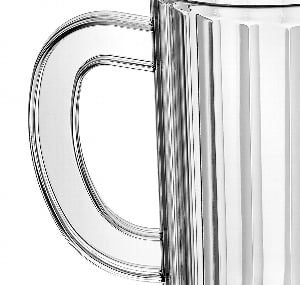Winco WPC-60 Clear Polycarbonate 60 oz. Water Pitcher