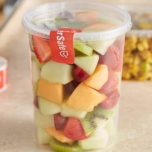 32 oz. Round Microwaveable Deli Container Combo Pack (Clear) 240/CS –