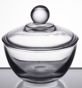 Anchor Hocking 64192B 8 oz. Glass Sugar Bowl with Lid - 4/Case