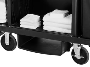 Rubbermaid FG618900BLA Full Size Housekeeping Cart