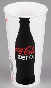 Solo RN32CB-K1038 Coke® 28-32 oz. Poly Paper Cold Cup - 480/Case