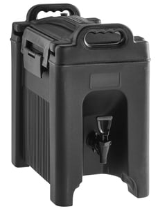 Choice 2.5 Gallon Black Insulated Beverage Dispenser