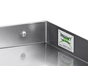 Regency 21 x 18 18-Gauge Stainless Steel Detachable Drainboard