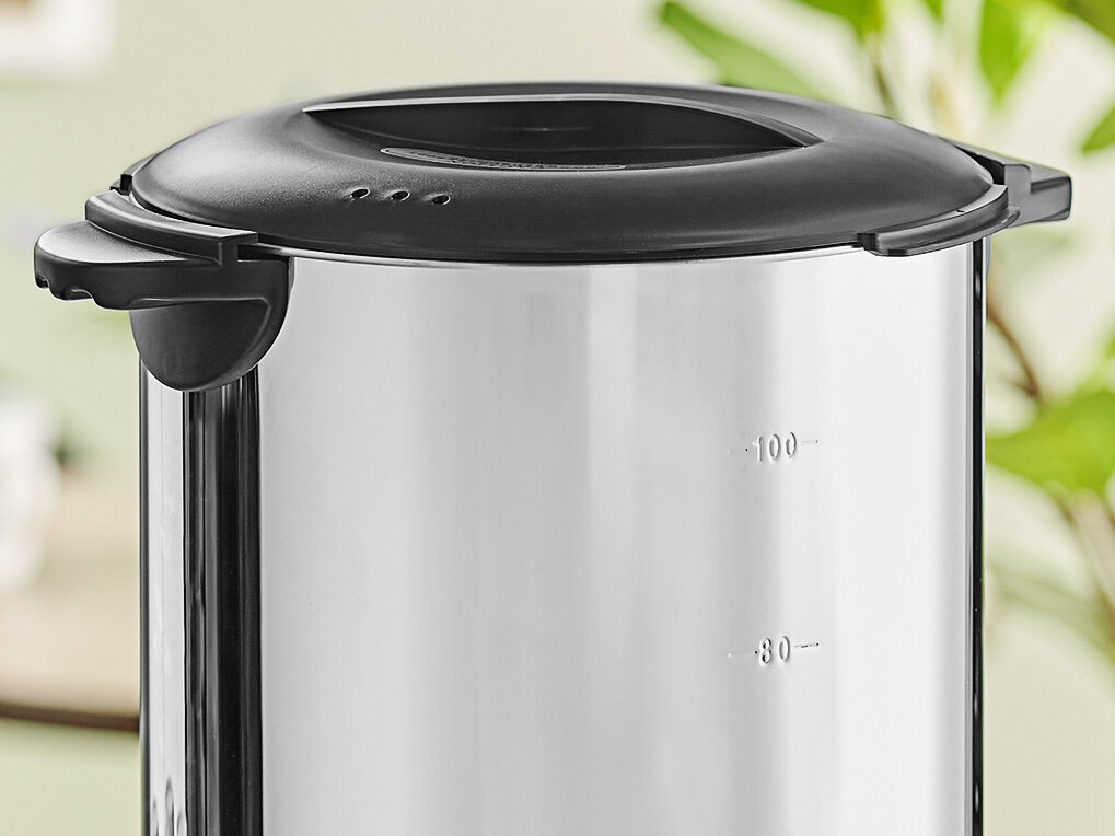 Galaxy 102-Cup Electric Coffee Urn - Stainless Steel - 1500W 120V - Model 177GCU100 With Sight Gauge