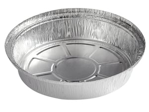 500/Case Round Aluminum Foil Take-Out Food Pan Heavy Weight Container Bulk Pack 